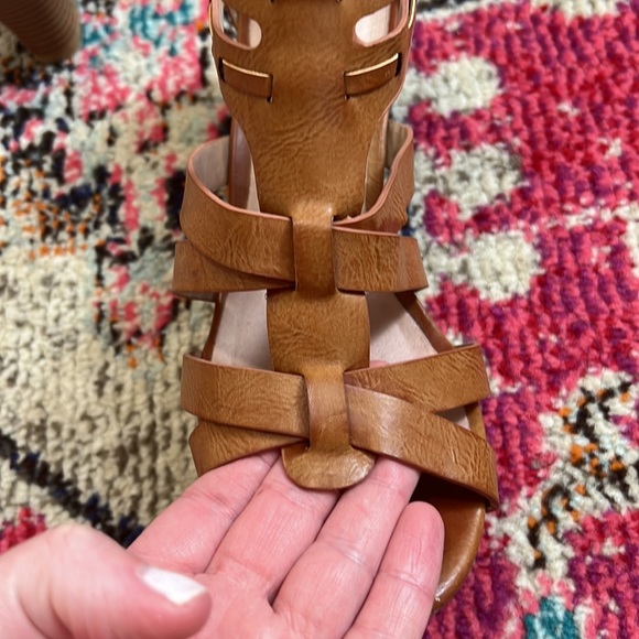 Restricted Wedge Sandals, Womens Size 7.5, tan Brown - Picture 6 of 10